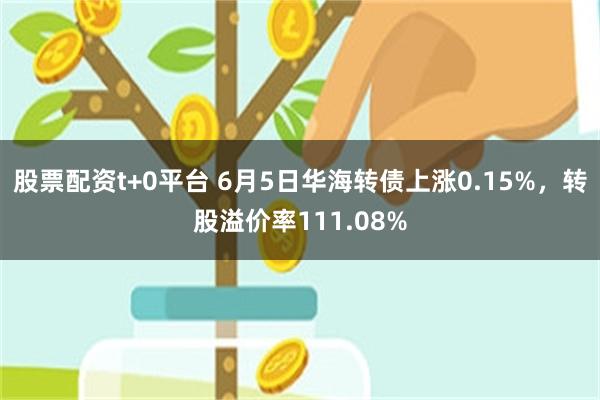 股票配资t+0平台 6月5日华海转债上涨0.15%，转股溢价率111.08%