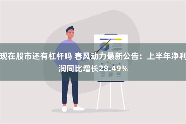 现在股市还有杠杆吗 春风动力最新公告：上半年净利润同比增长2