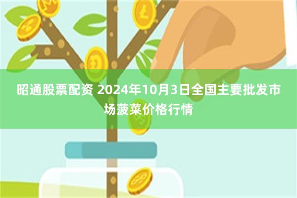 昭通股票配资 2024年10月3日全国主要批发市场菠菜价格行情